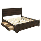 Holmgren Dark Cocoa Eastern King Storage Panel Bed