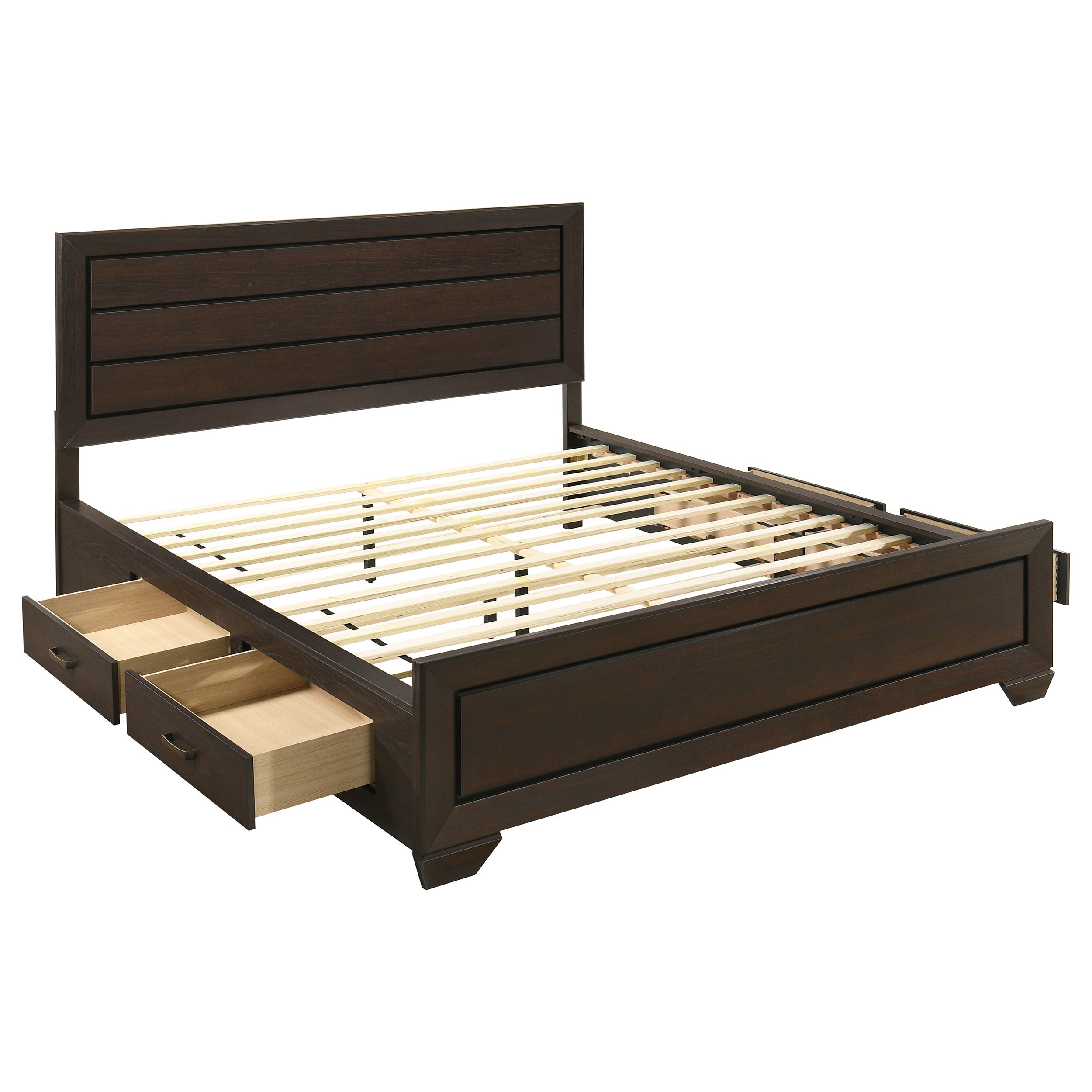 Holmgren Dark Cocoa Eastern King Storage Panel Bed