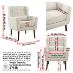 Modern Chenille Accent Chair