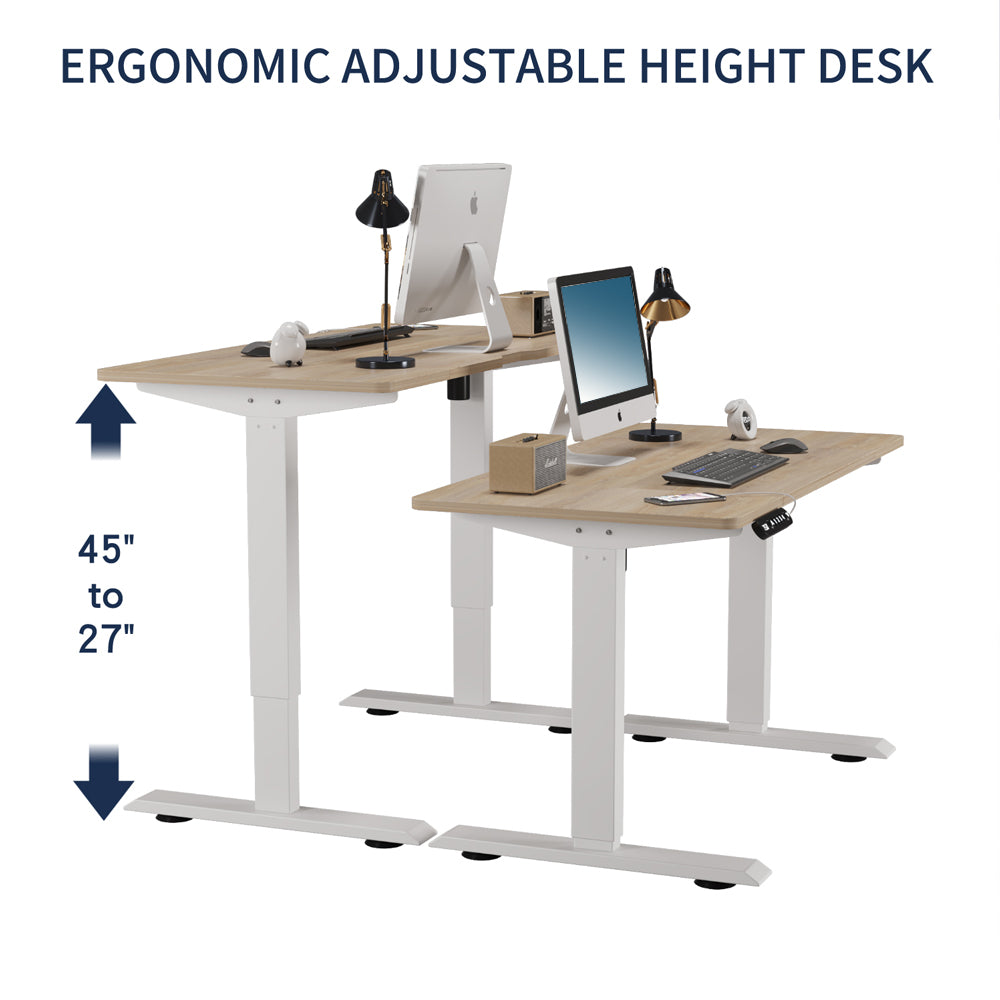 55"×24" Light Adjustable Electric Standing Desk
