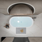 59" Linear Acrylic Freestanding Bathtub