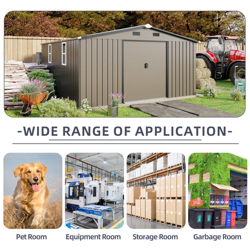 Campcraft 10x12ft Color Steel Storage Shed