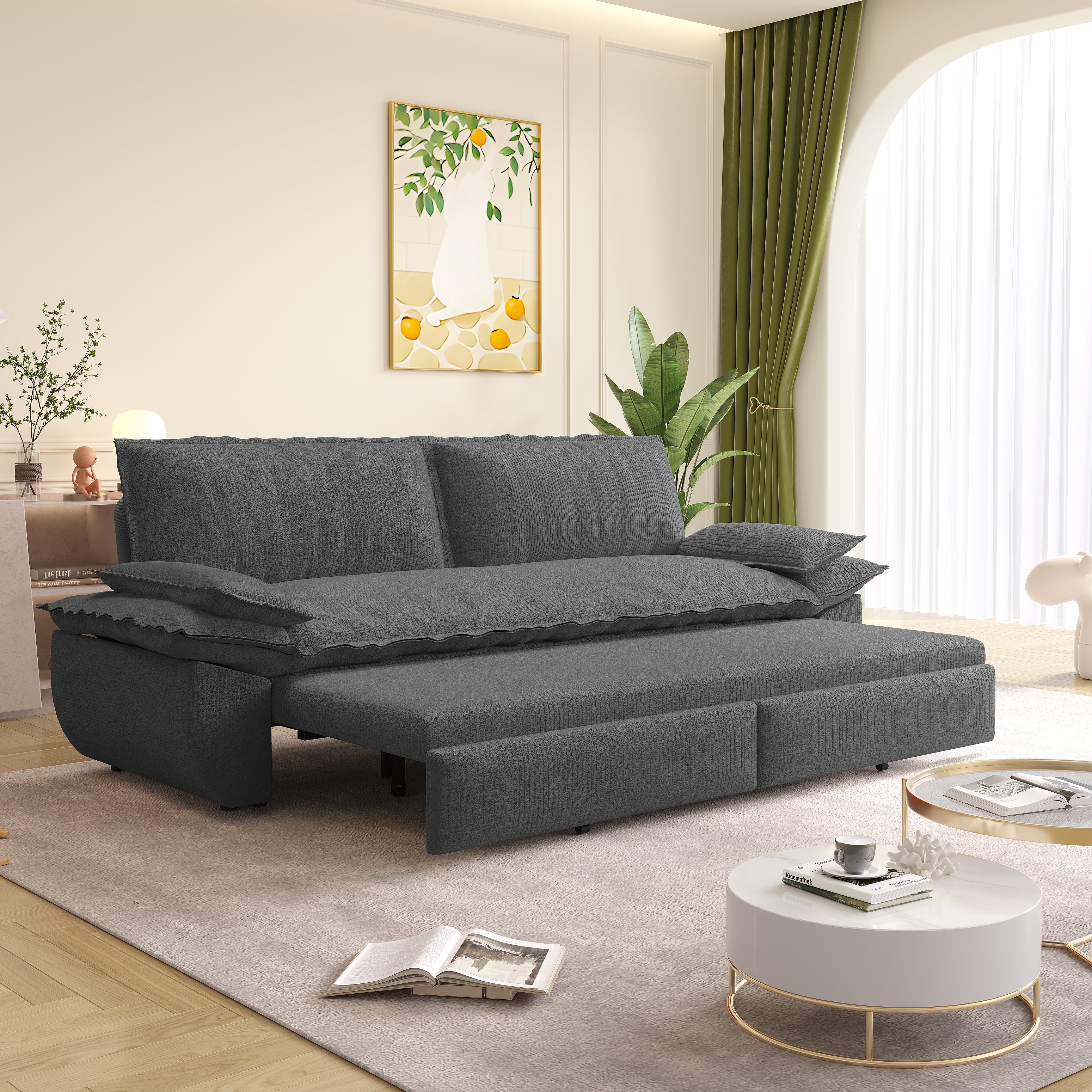 3-in-1 Convertible Sleeper Sofa Bed