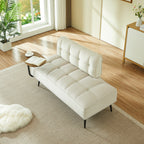 54-Inch Modern Two-Seater Velvet Sofa