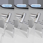Chrome Bathroom Sink Faucet with Spray Function