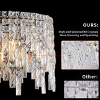 24" Luxurious Round Crystal Chandelier