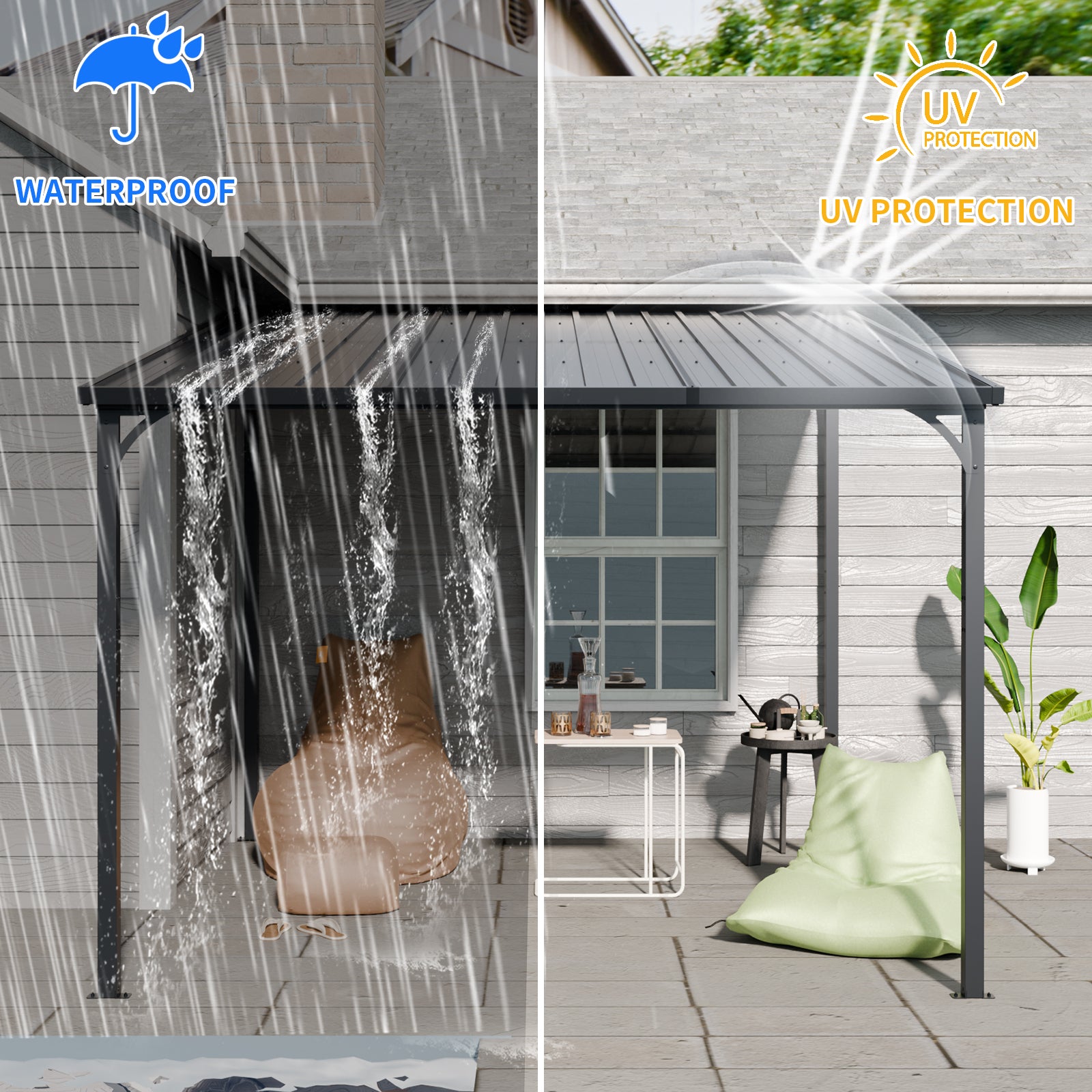 Outdoor Pergola - 10' x 10' Hardtop Gazebo