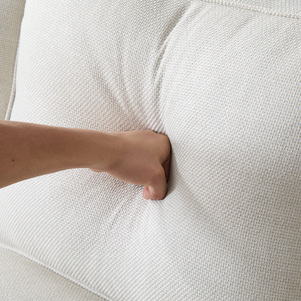 40.16 Inch Nailhead Trim Sofa - Beige