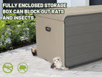 260 Gallon Plastic Deck Box Storage Solution