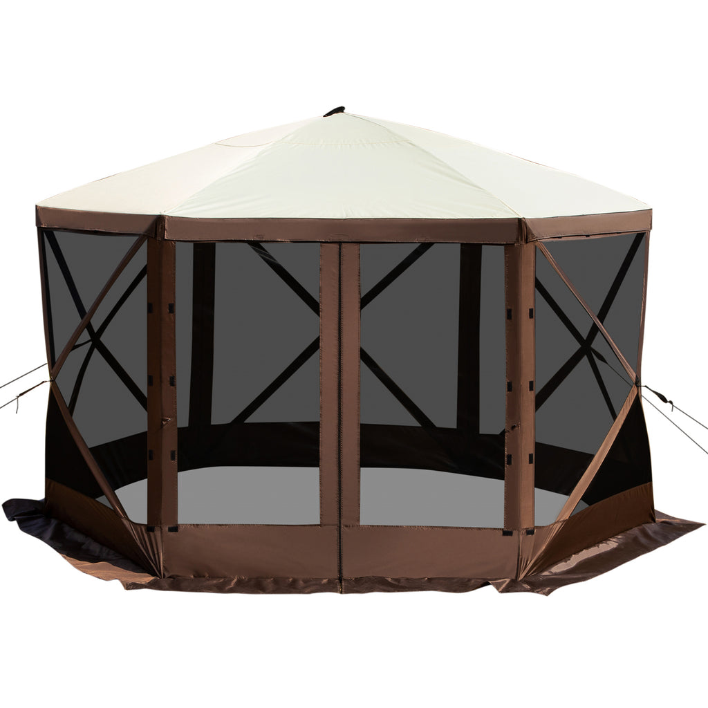 Camping Gazebo Tent - 10'x10' Pop-up Canopy