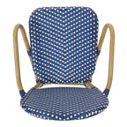 Outdoor PE Rattan and Aluminum 3 Piece French Bistro Set