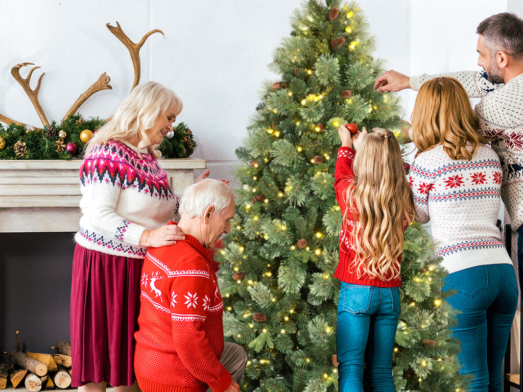 6FT Pre-Lit Artificial Christmas Tree