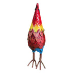 Wrought Iron Rooster Garden Statue
