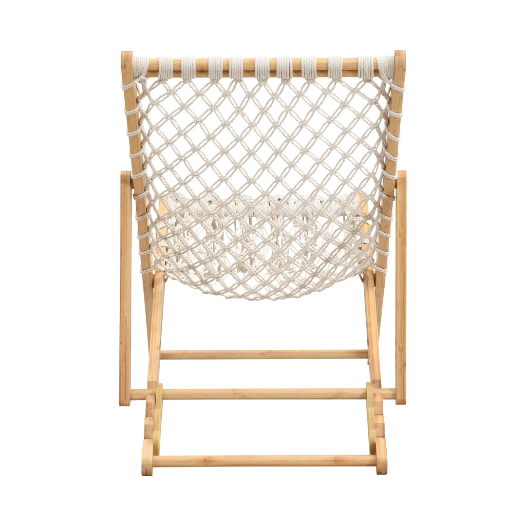 Set of 2 Weaving Chairs with Handwoven Rope