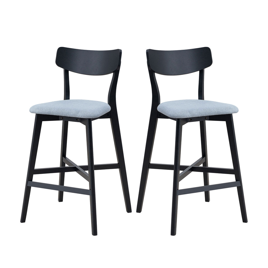 Wooden Bar Chairs Set of 2