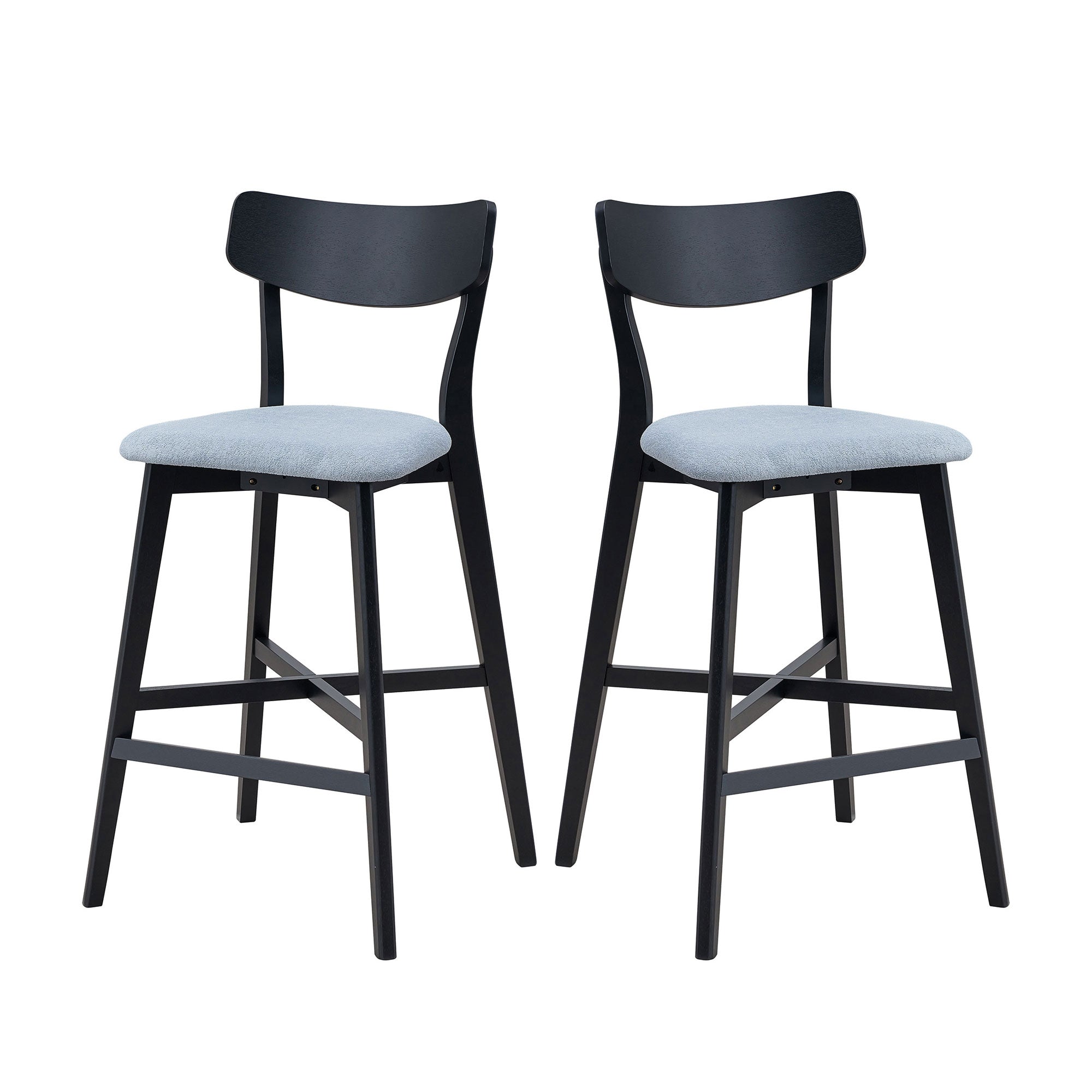Wooden Bar Chairs Set of 2
