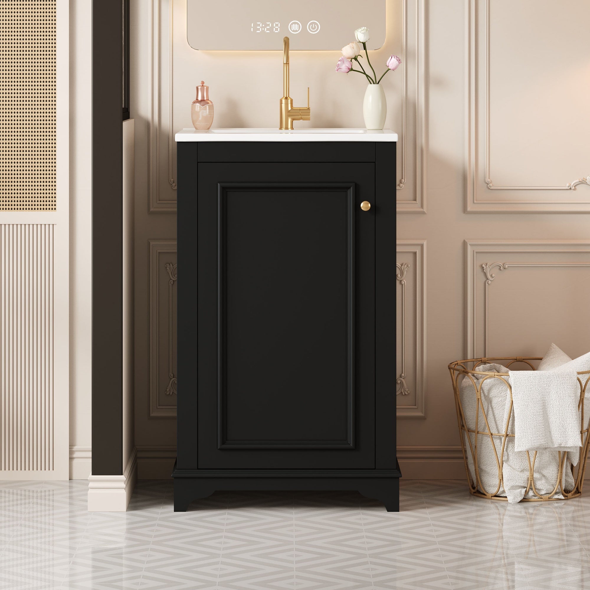 20-Inch Bathroom Vanity with Ceramic Sink