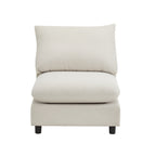 99 in. Oversize 5-Piece L Shaped Modular Free Combination Sectional Sofa
