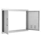 BBQ Access Door, 30W x 21H Inch Double Outdoor Kitchen Door