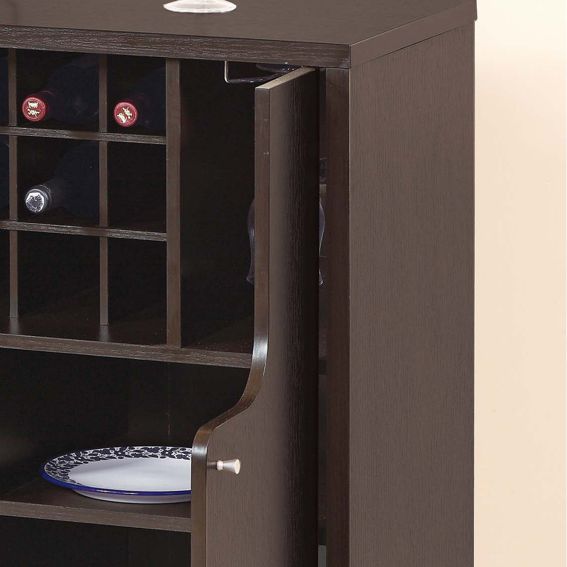 Red Cocoa Wine Cabinet