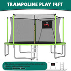 14FT Trampoline with Enclosure Net