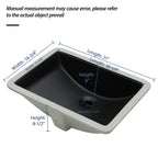 21"x14.75" Undermount Ceramic Sink