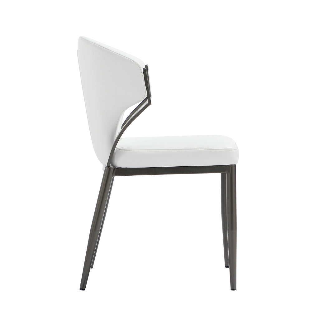 Kirsten Wood Vegan Leather Dining Chair
