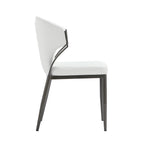 Kirsten Wood Vegan Leather Dining Chair