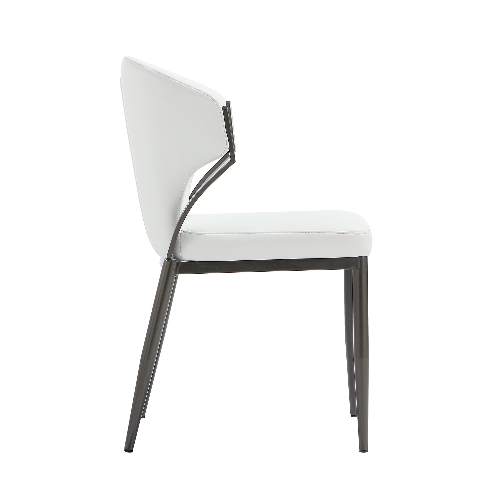 Kirsten Wood Vegan Leather Dining Chair