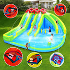7 in 1 Inflatable Water Park with Three Slides