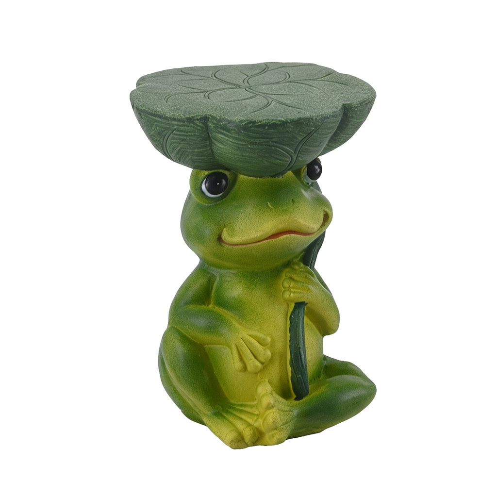 Frog Stool Garden Statue