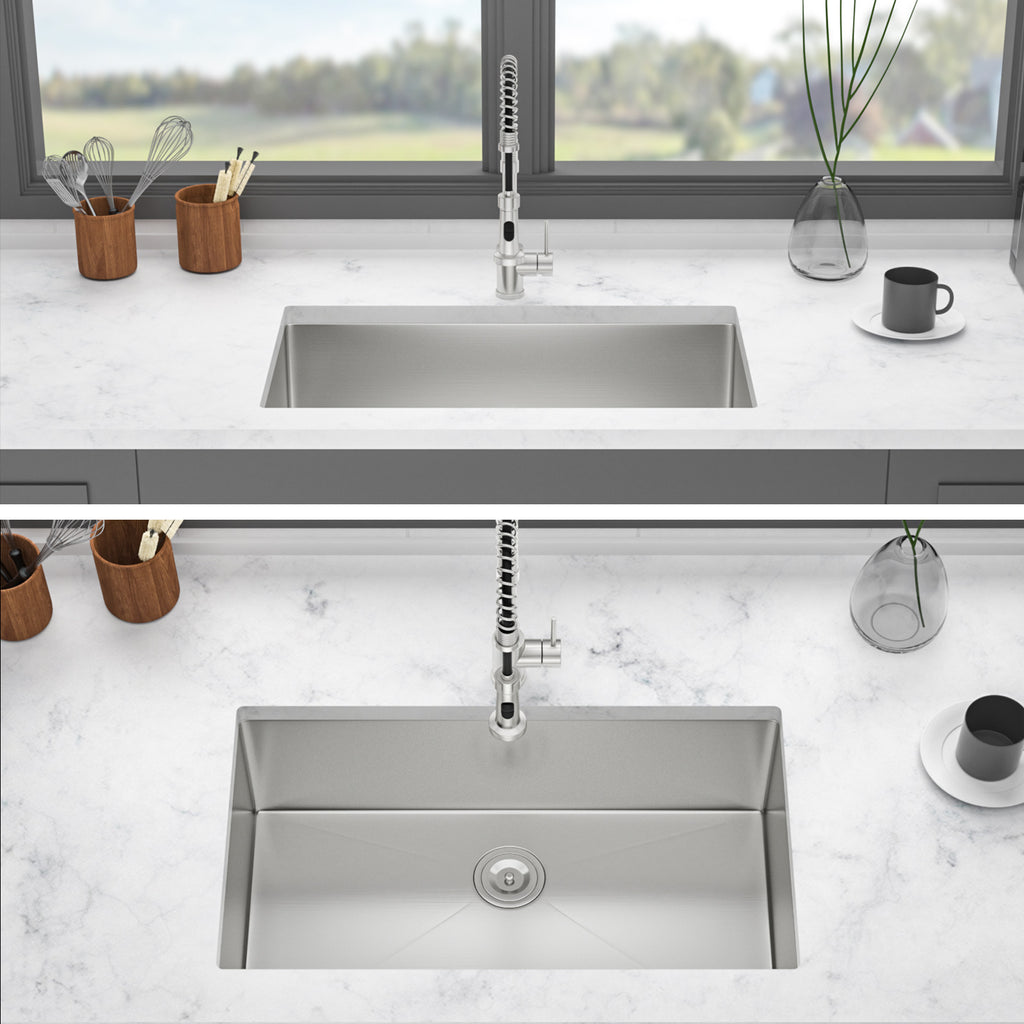 33 Inch Undermount Stainless Steel Kitchen Sink