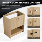 30" Freestanding Bathroom Vanity, 2 Soft Closing Doors