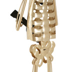 Metal Skeleton Musician Statue
