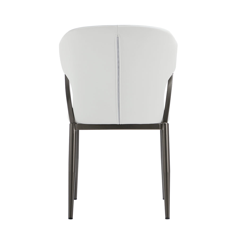 Kirsten Wood Vegan Leather Dining Chair