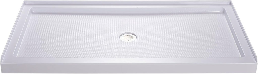 60" x 32" Shower Base with Central Drain