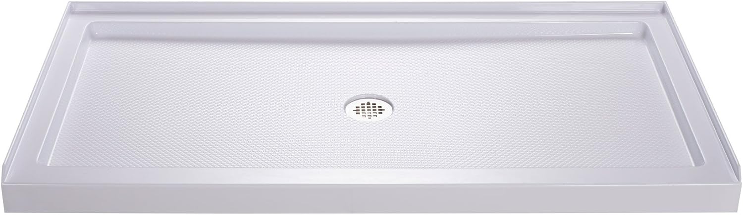 60" x 32" Shower Base with Central Drain