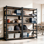 63-Inch Height Storage Shelving Unit with Five-Tier Adjustable Shelves