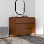 Lionel Mid Century Modern Solid Wood 6-Drawer Dresser