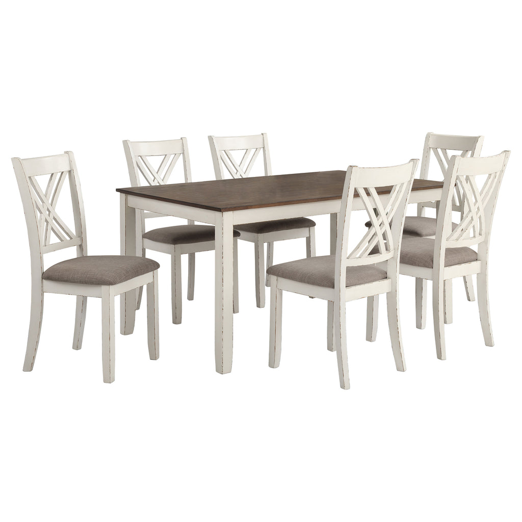 Ebers Chestnut and Vintage Dining Set