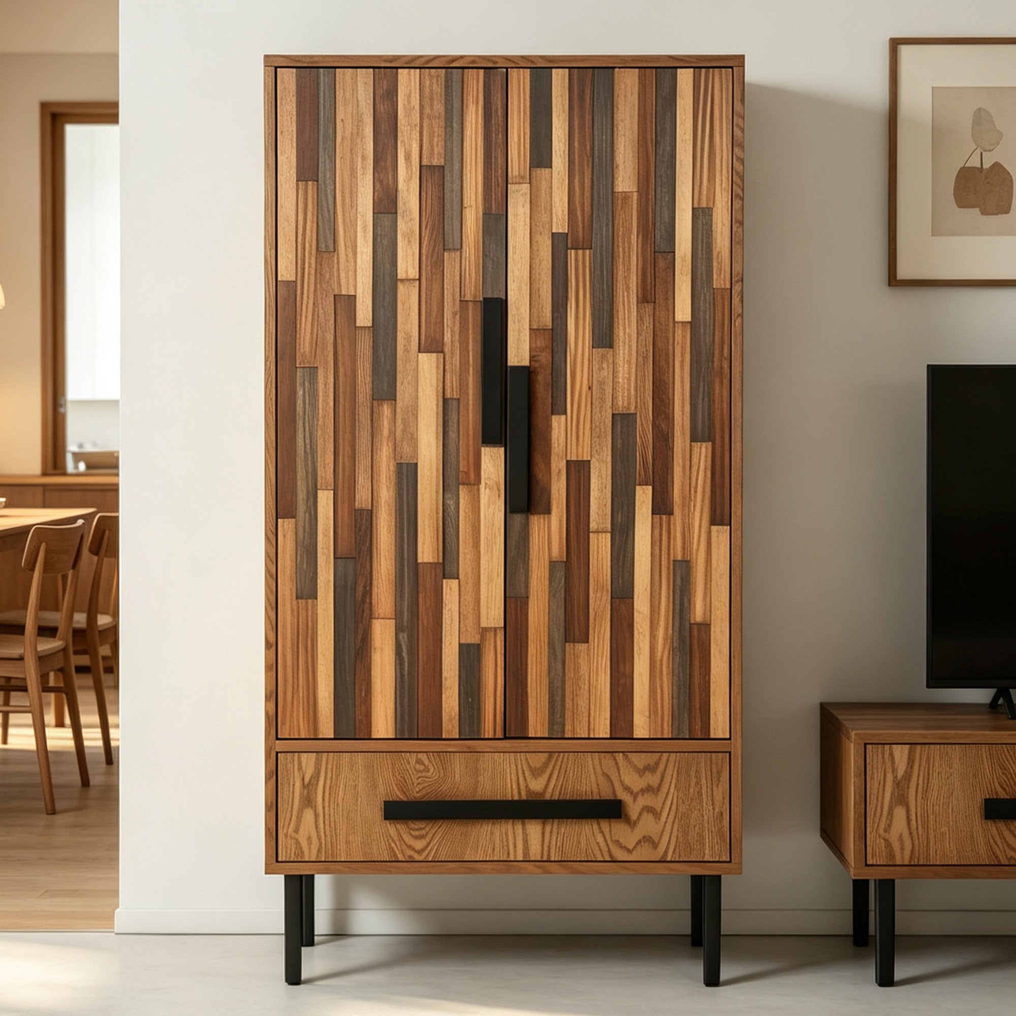60'' Tall Storage Cabinet with Drawer