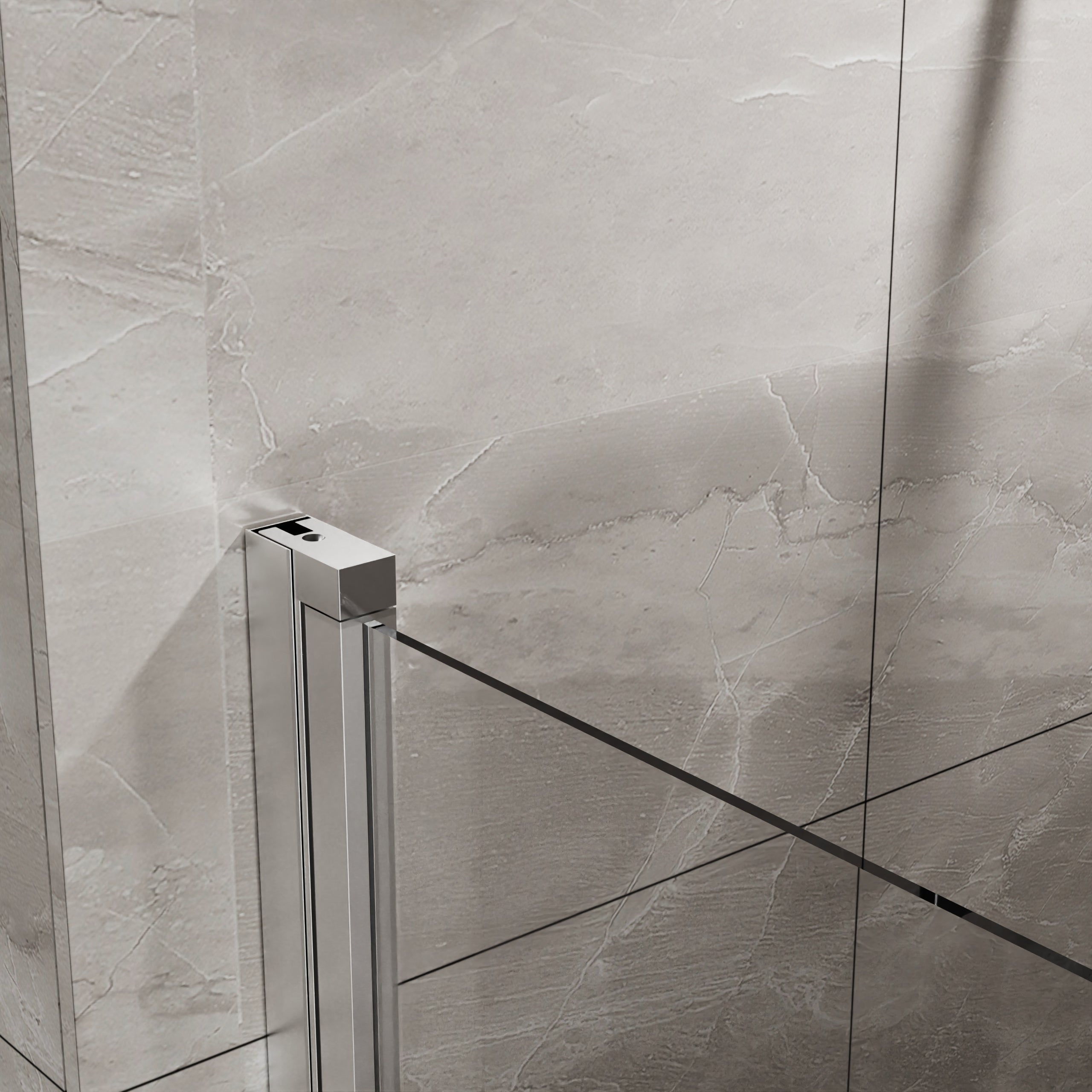 Goodyo 34"x72" Pivot Shower Door in Tempered Glass