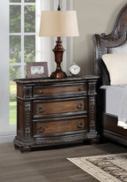 Marble Top Three Drawers Nightstand