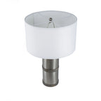 Hammered Iron Table Lamp with Mango Wood