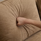 Algora 84.5 in. Modern Upholstered Velvet Sofa, Moss