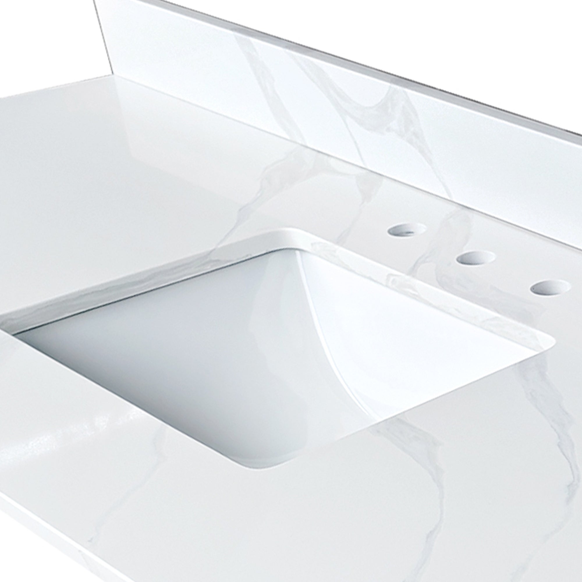 61-Inch Quartz Bathroom Vanity Top