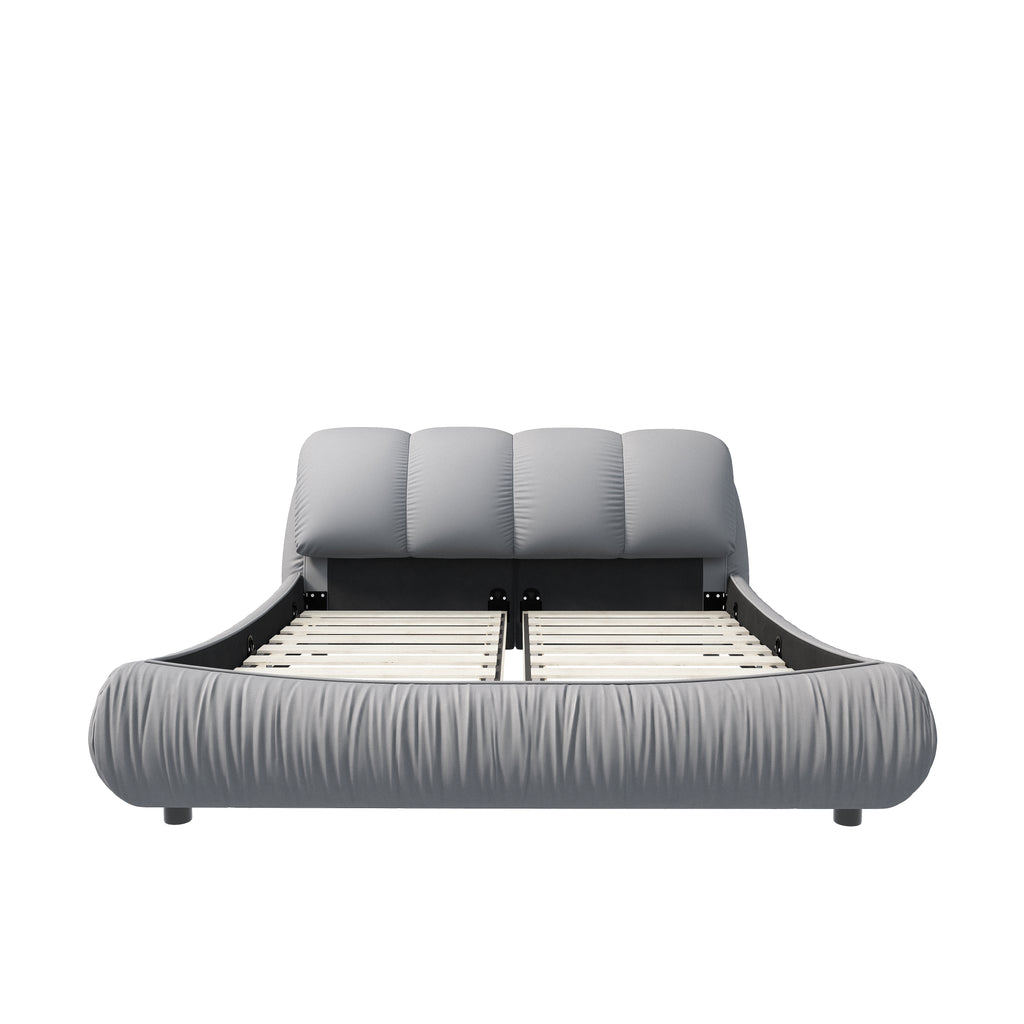 Queen Size Luxury Upholstered Platform Bed