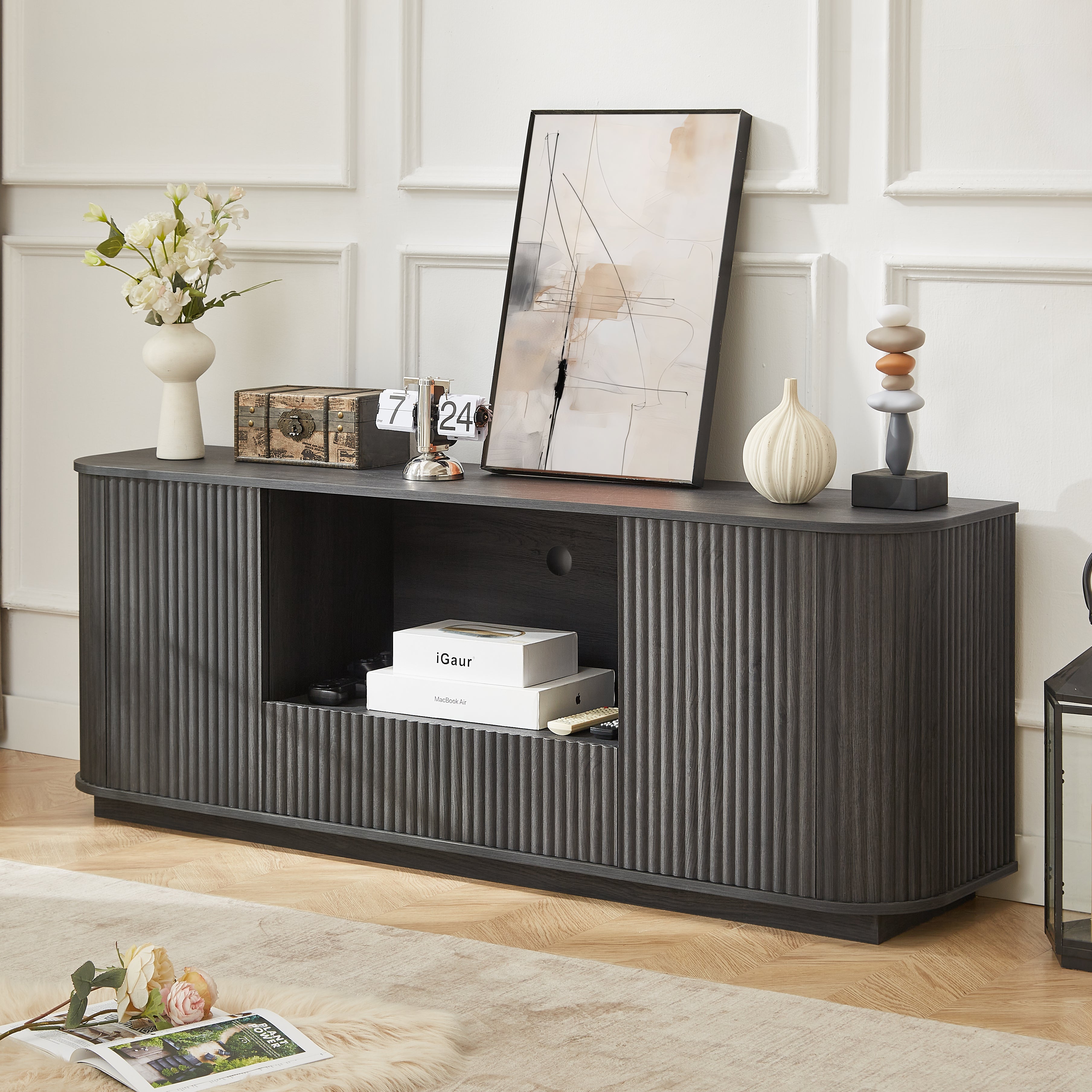 64-Inch Wavy TV Stand