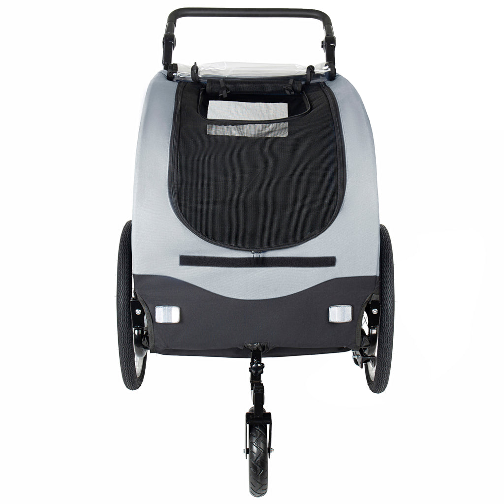 2-in-1 Bike Trailer & Pet Stroller for Dogs up to 110lbs