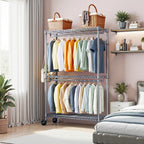 Heavy Duty Rolling Garment Rack 3 Tiers